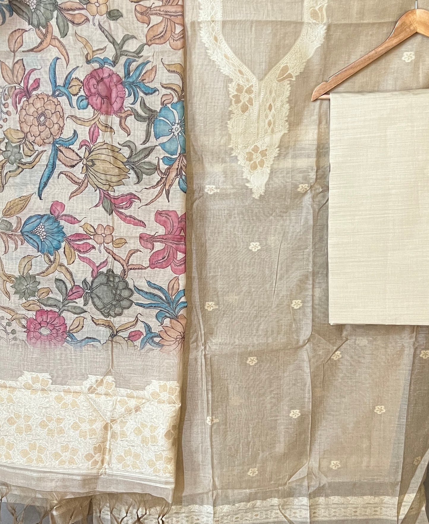 SLUB CHANDERI SUIT (PH7315)