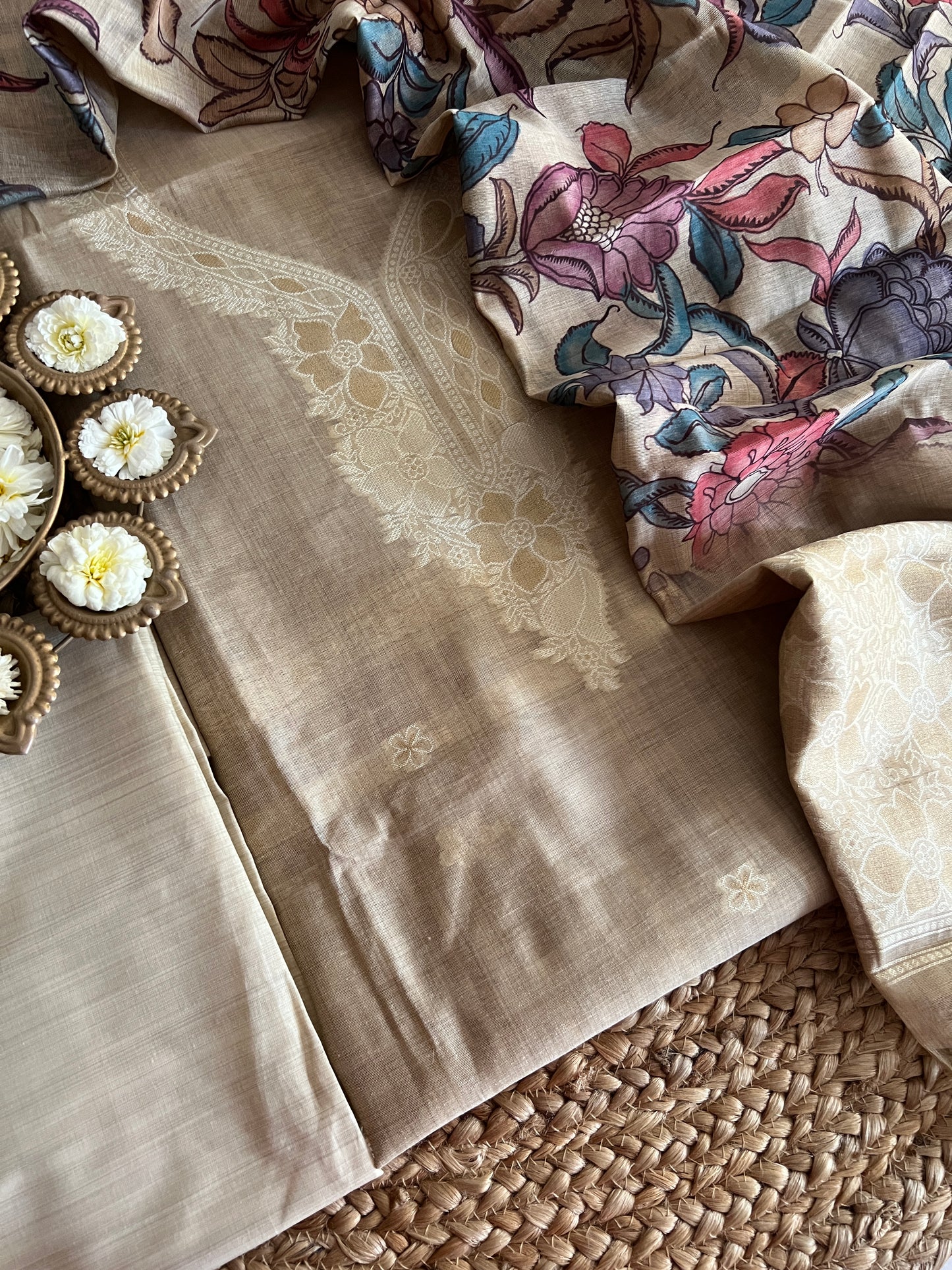 SLUB CHANDERI SUIT (PH7316)