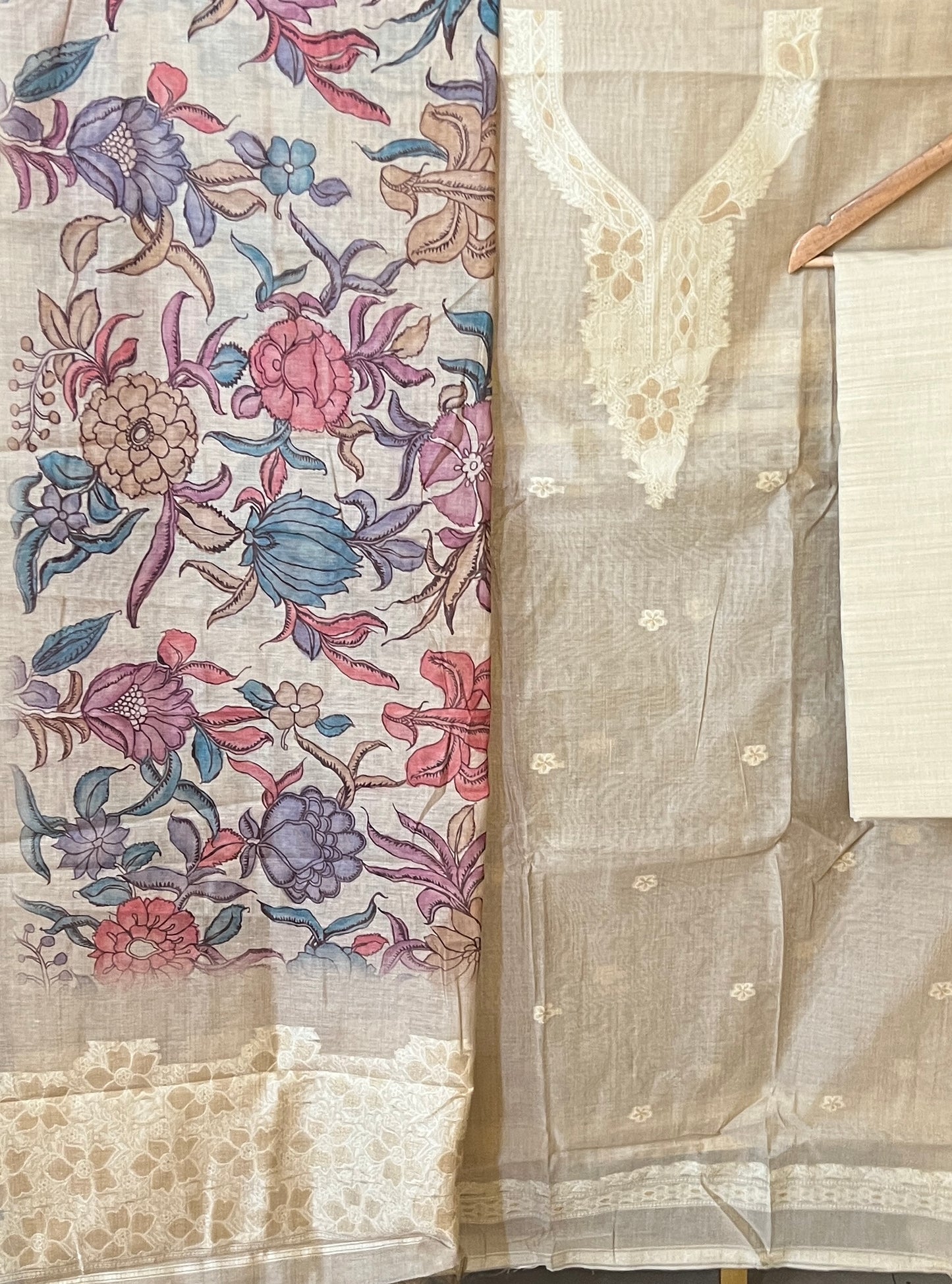 SLUB CHANDERI SUIT (PH7316)