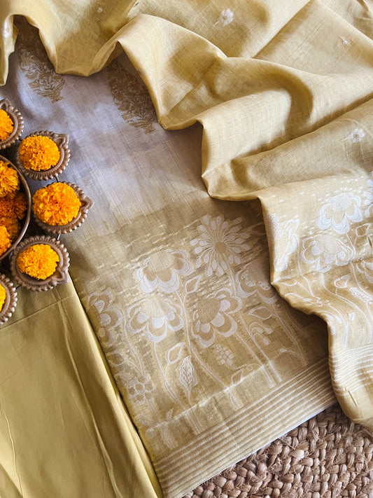 SLUB CHANDERI SUIT (PH7426)
