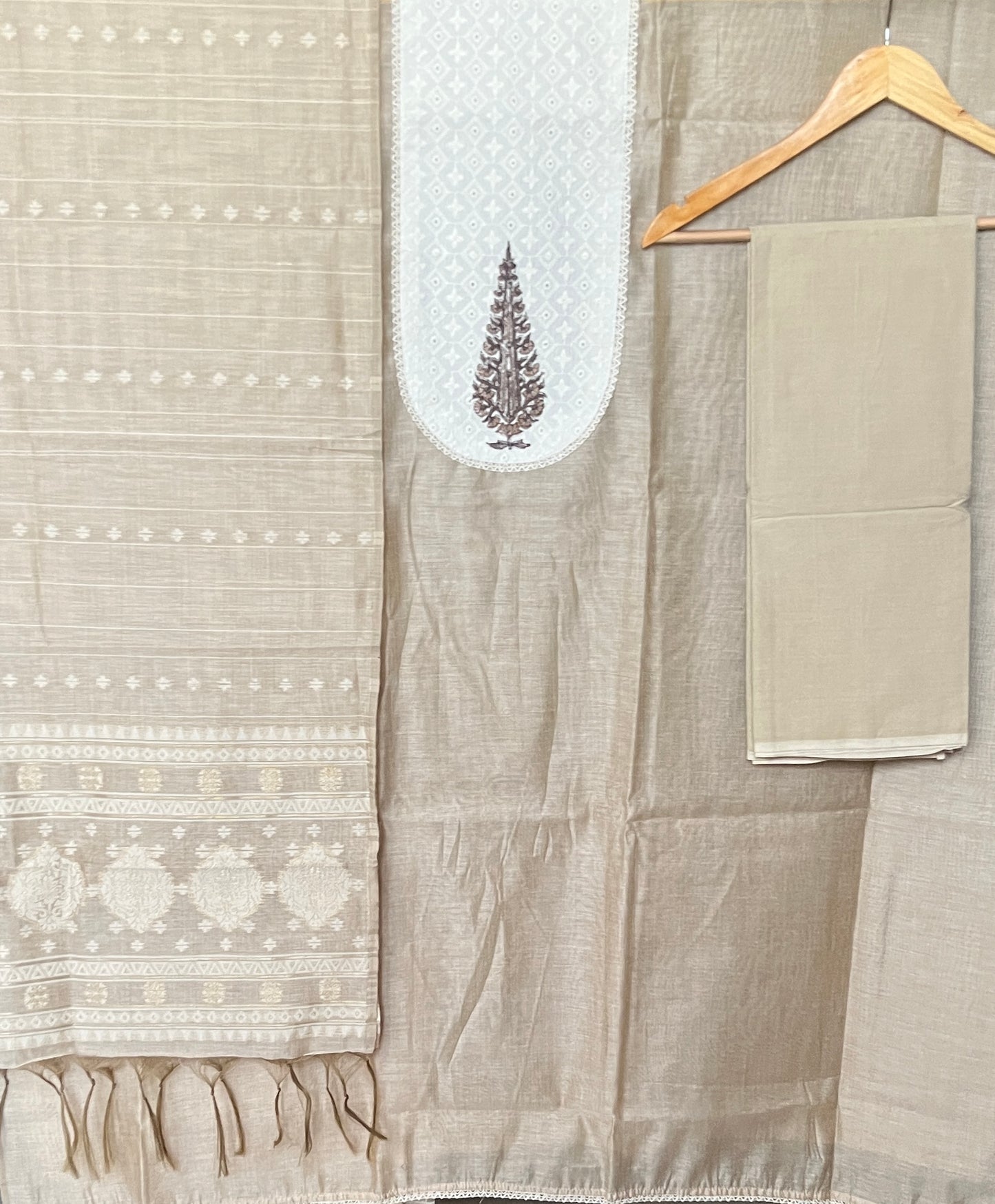 SLUB CHANDERI SUIT (PH7540)