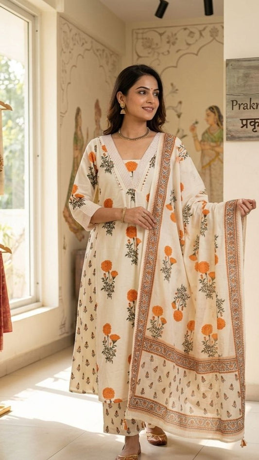 COTTON STITCHED SUIT (PH7578)