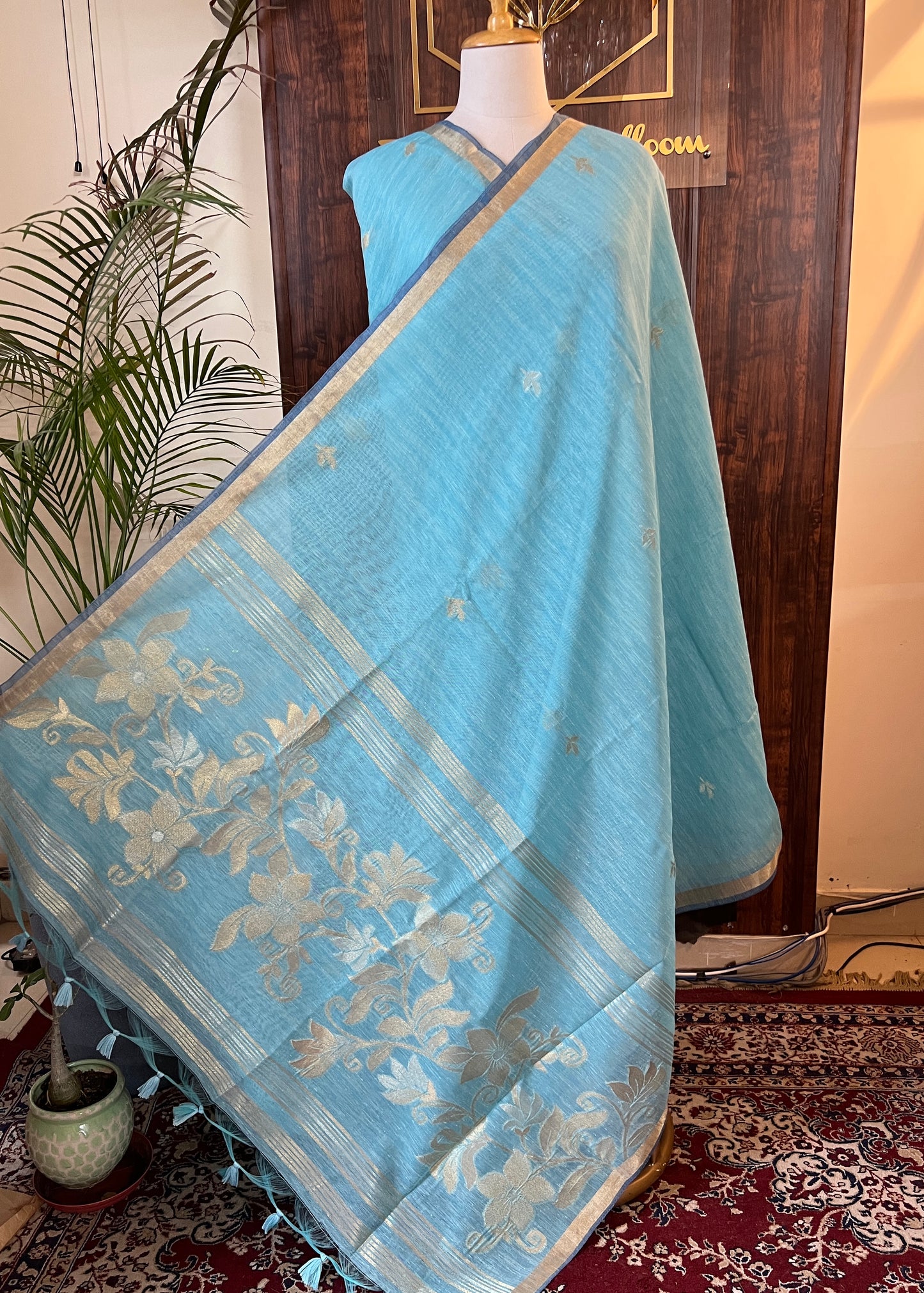 PURE LINEN SILK SAREE (PH7995)