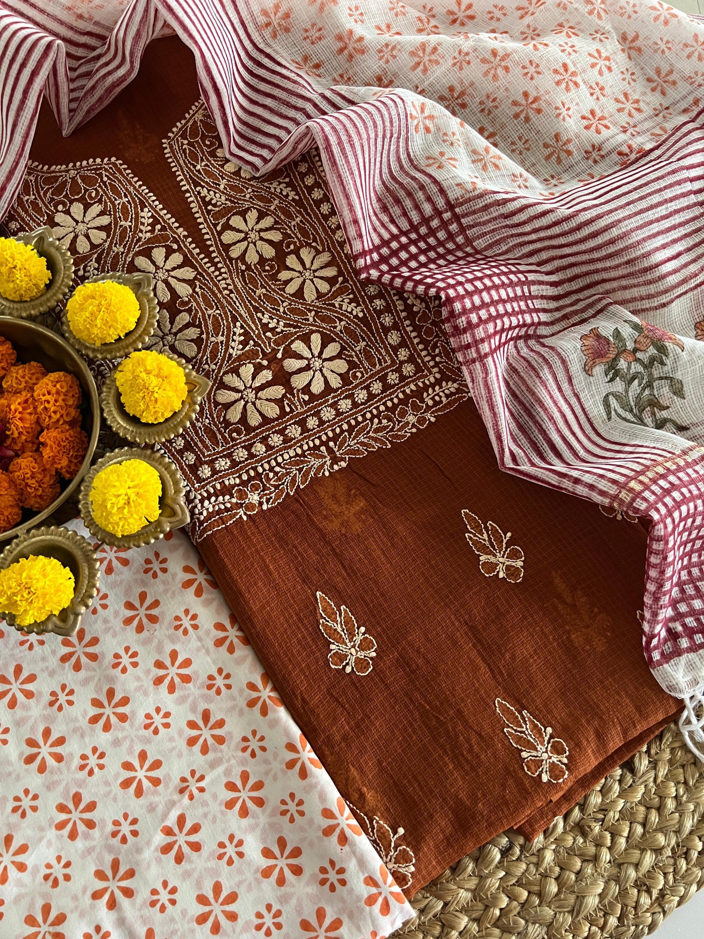 CHIKANKARI SUIT (PH8018)