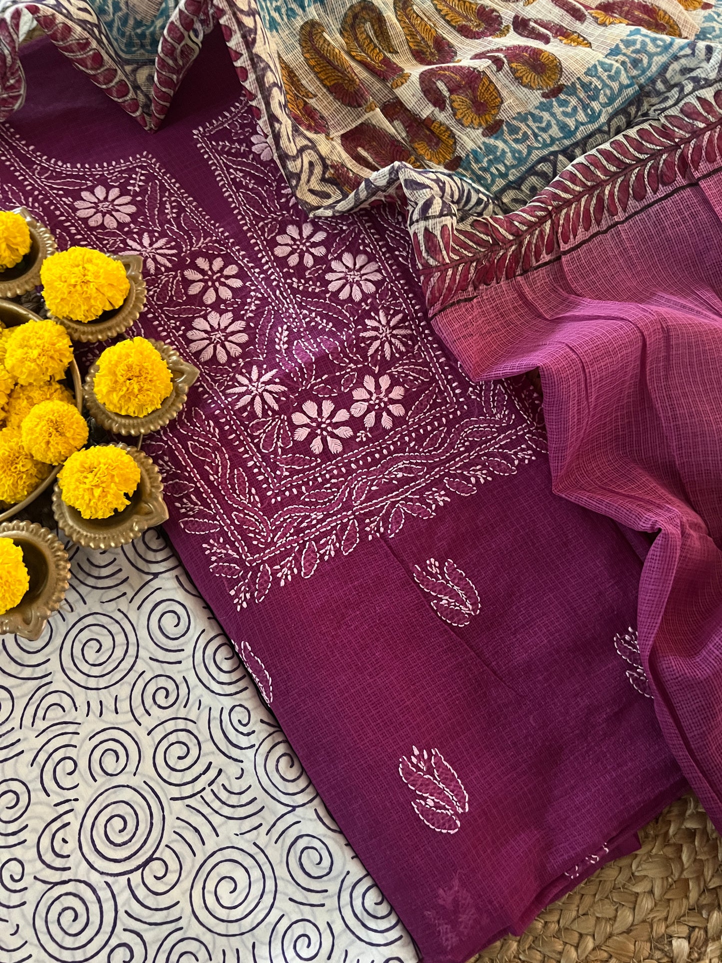 CHIKANKARI SUIT (PH8077)