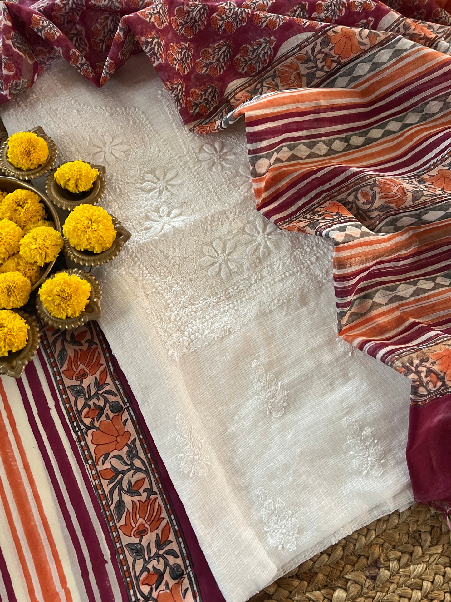 CHIKANKARI SUIT (PH8080)
