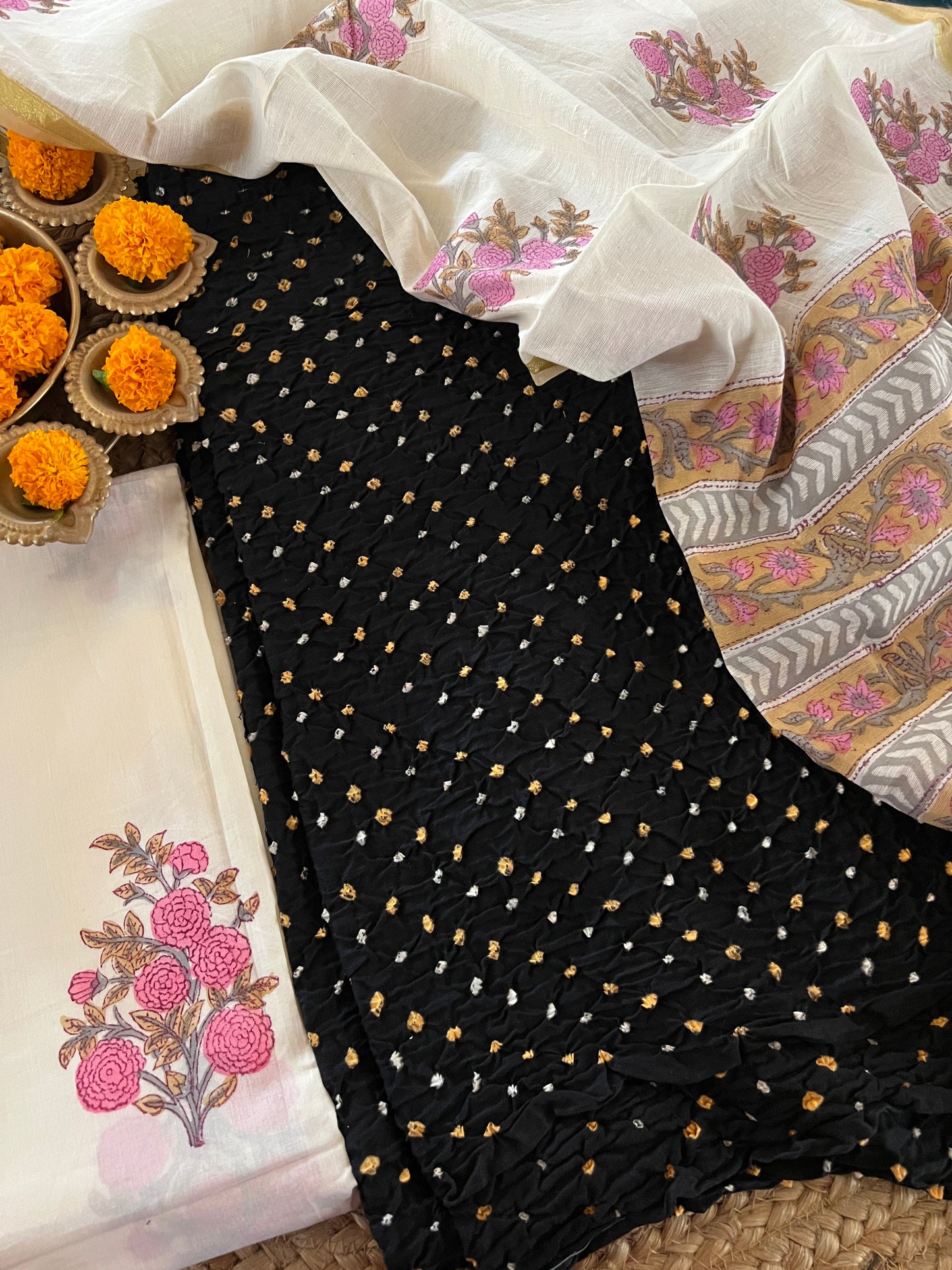COTTON BANDHANI SUIT (PH8321)