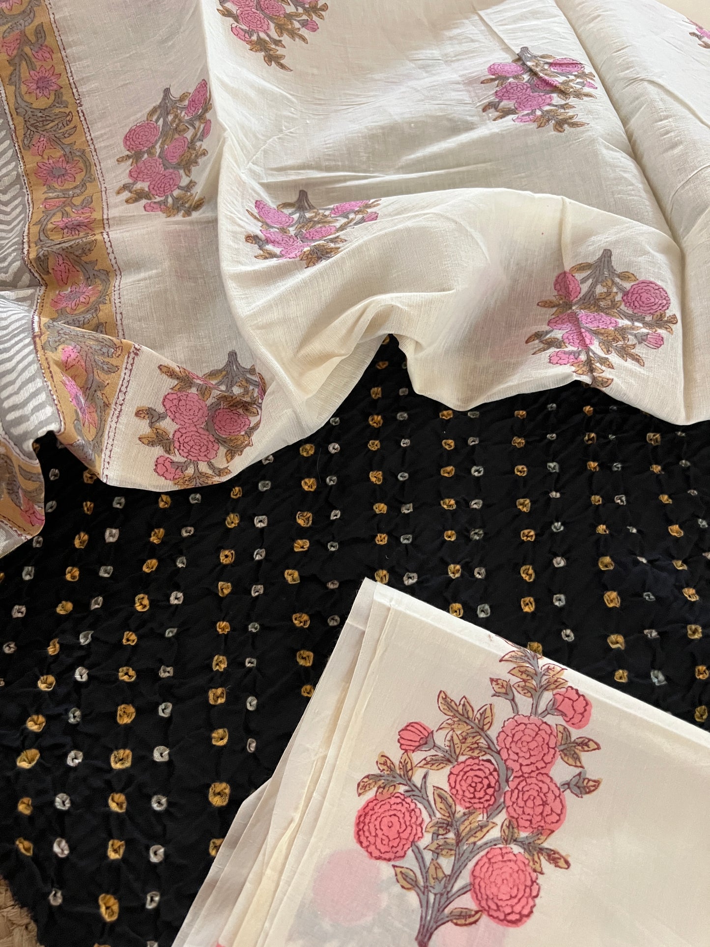COTTON BANDHANI SUIT (PH8321)