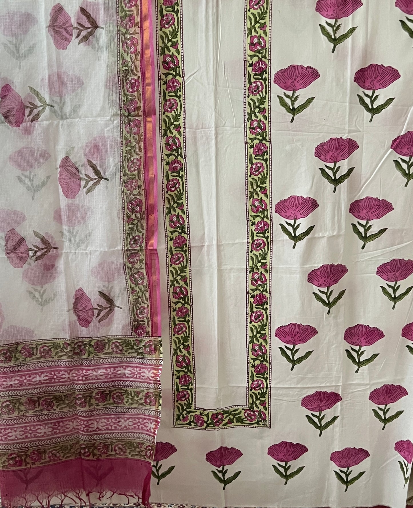 COTTON BLOCK PRINT SUIT (PH8322)