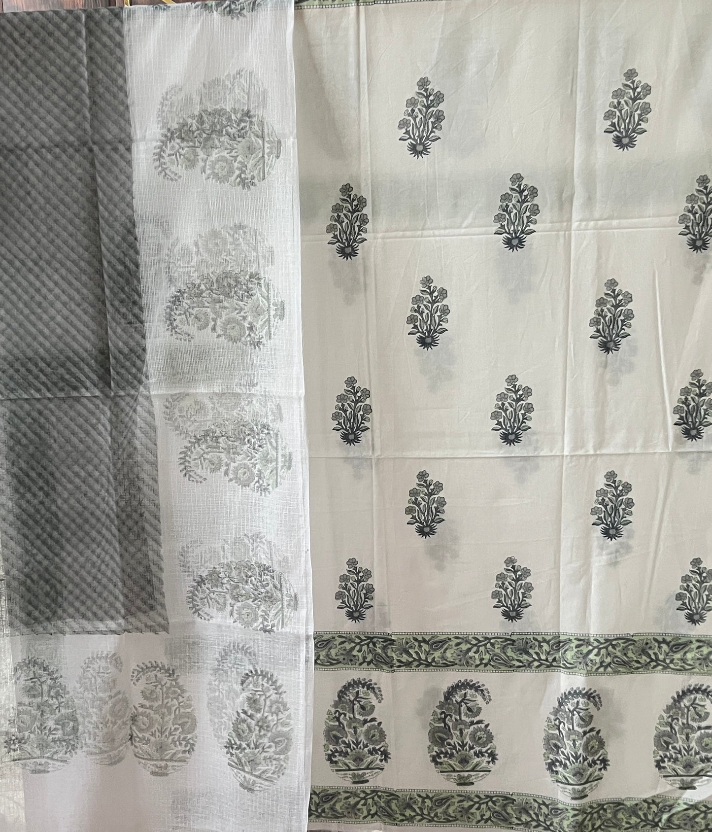 COTTON BLOCK PRINT SUIT (PH8323)