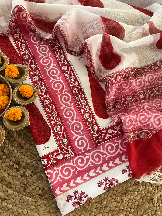 COTTON BLOCK PRINT SUIT (PH8325)