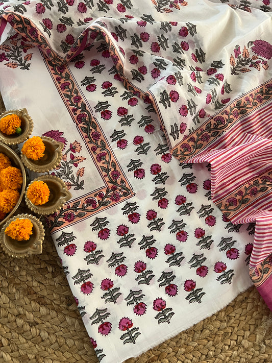 COTTON BLOCK PRINT SUIT (PH8326)
