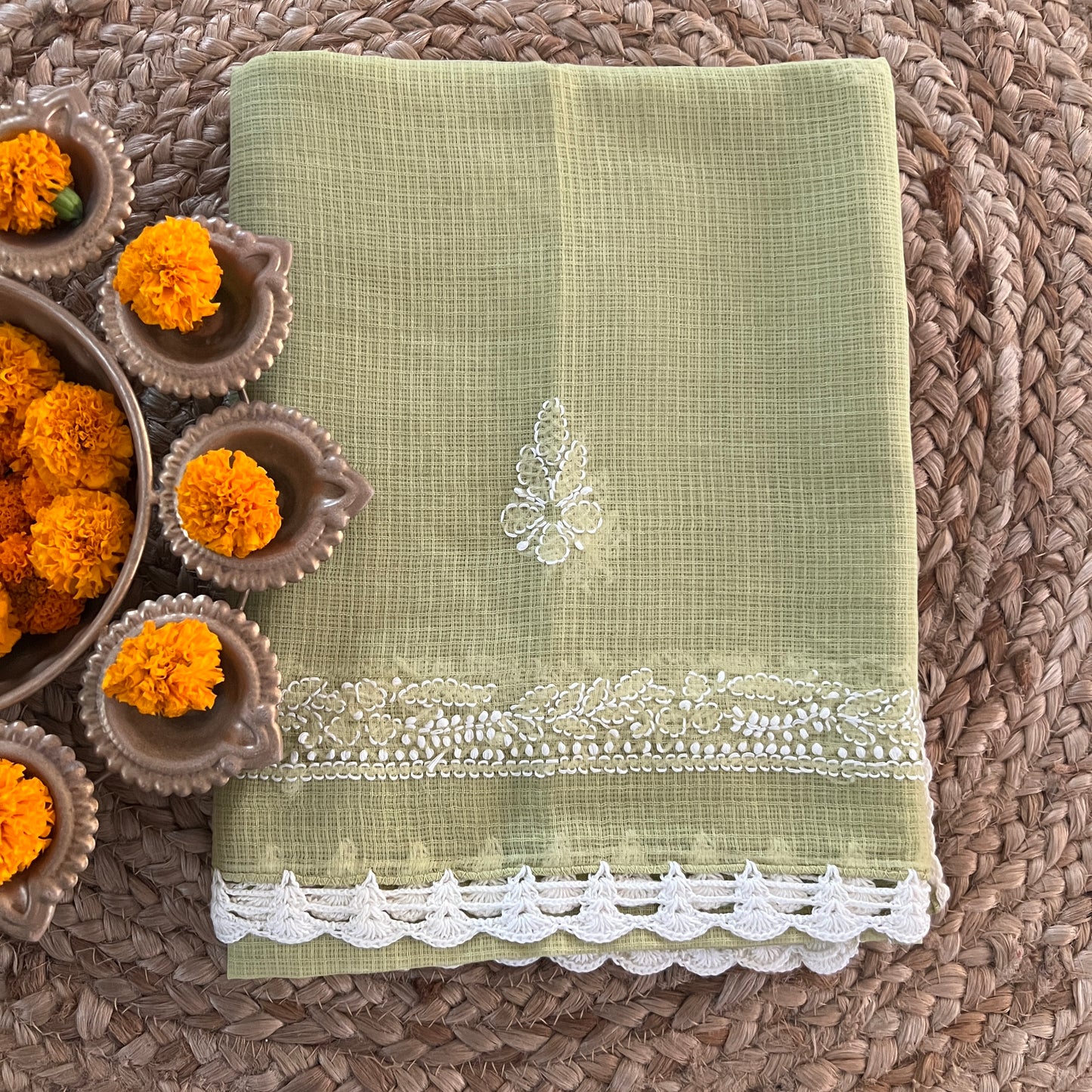 CHIKANKARI DUPATTA (8332)