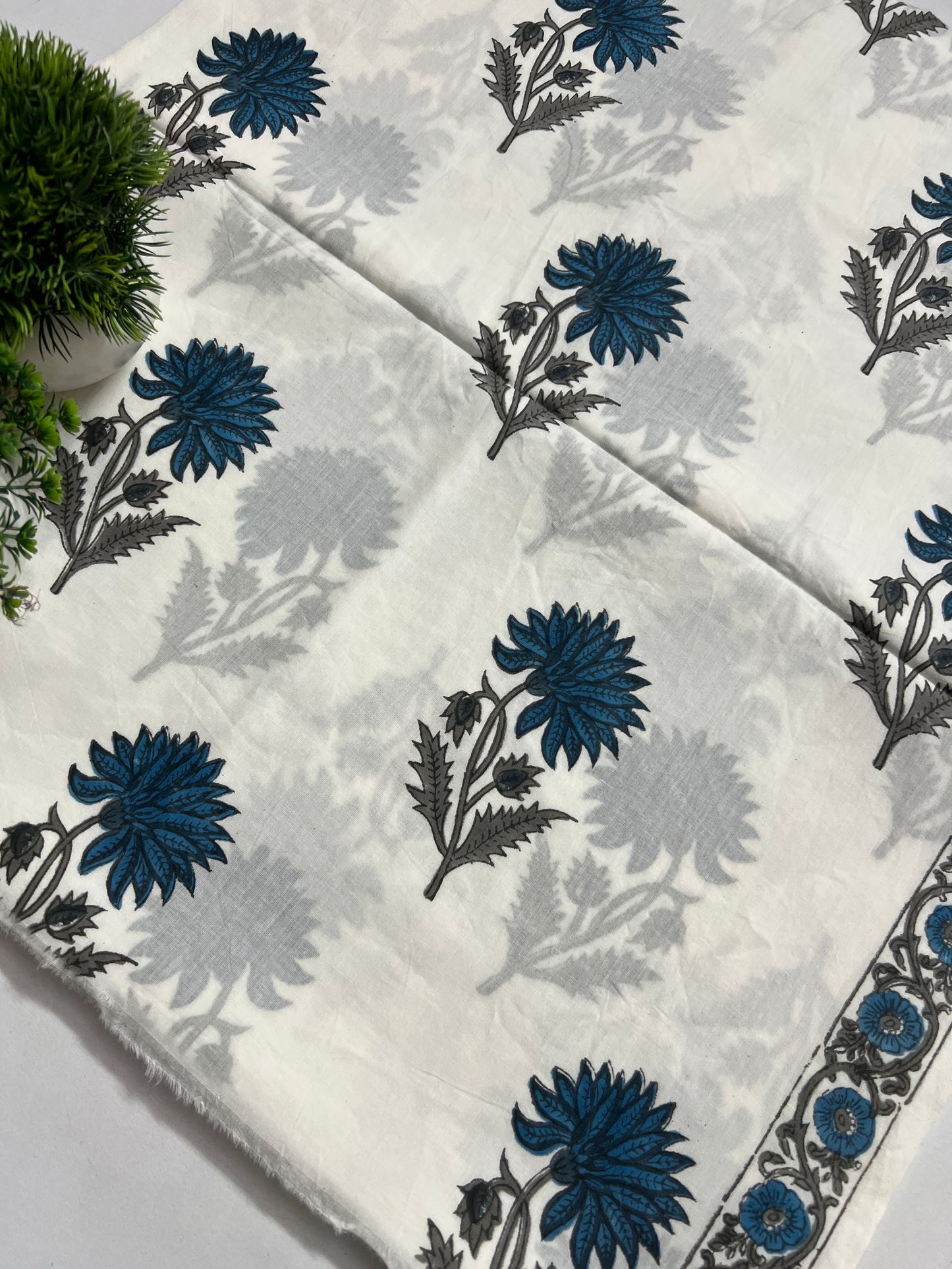 COTTON PANEL BLOCK PRINT KURTA (PH8435)