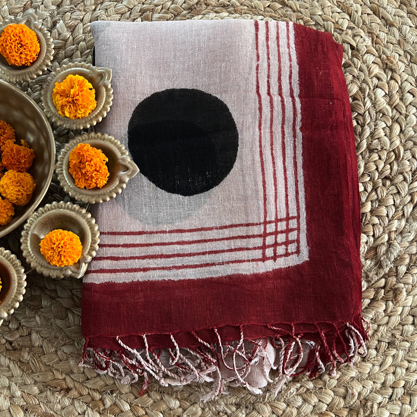PURE LINEN DUPATTA (PH8438)