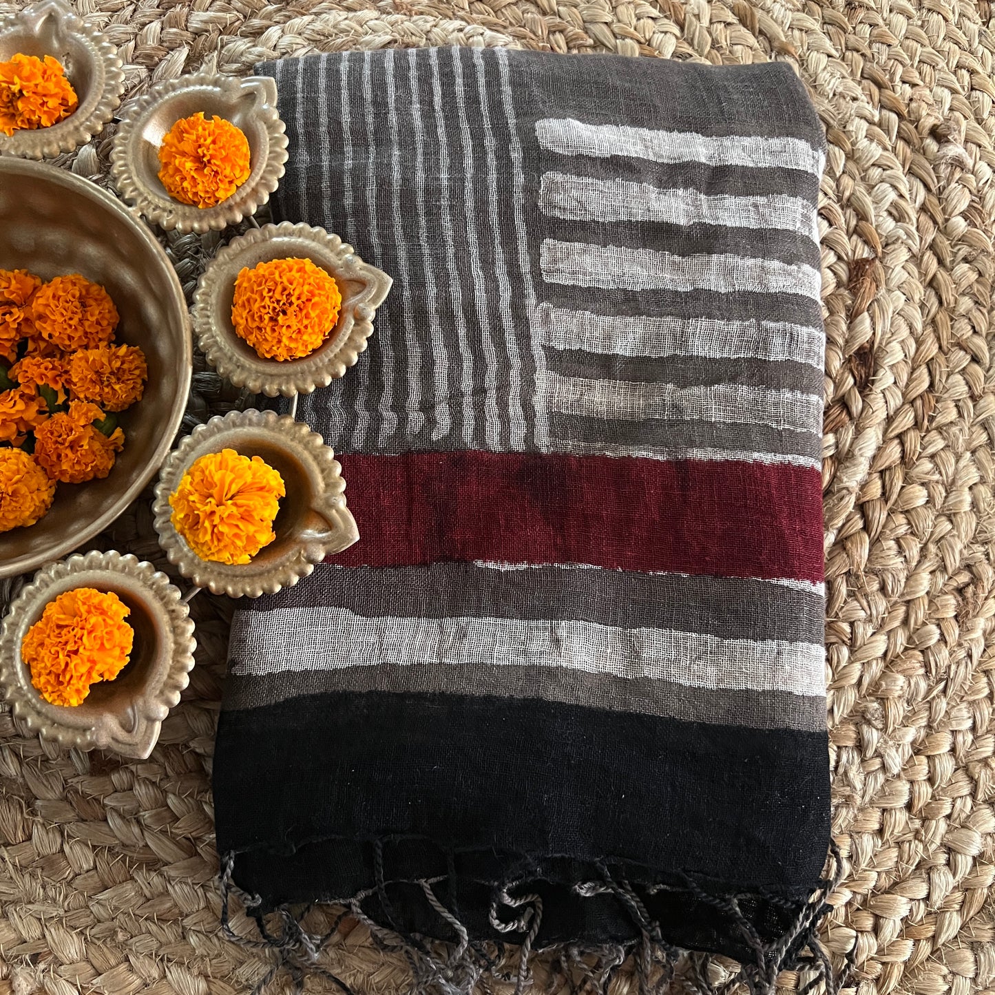 PURE LINEN DUPATTA (PH8442)