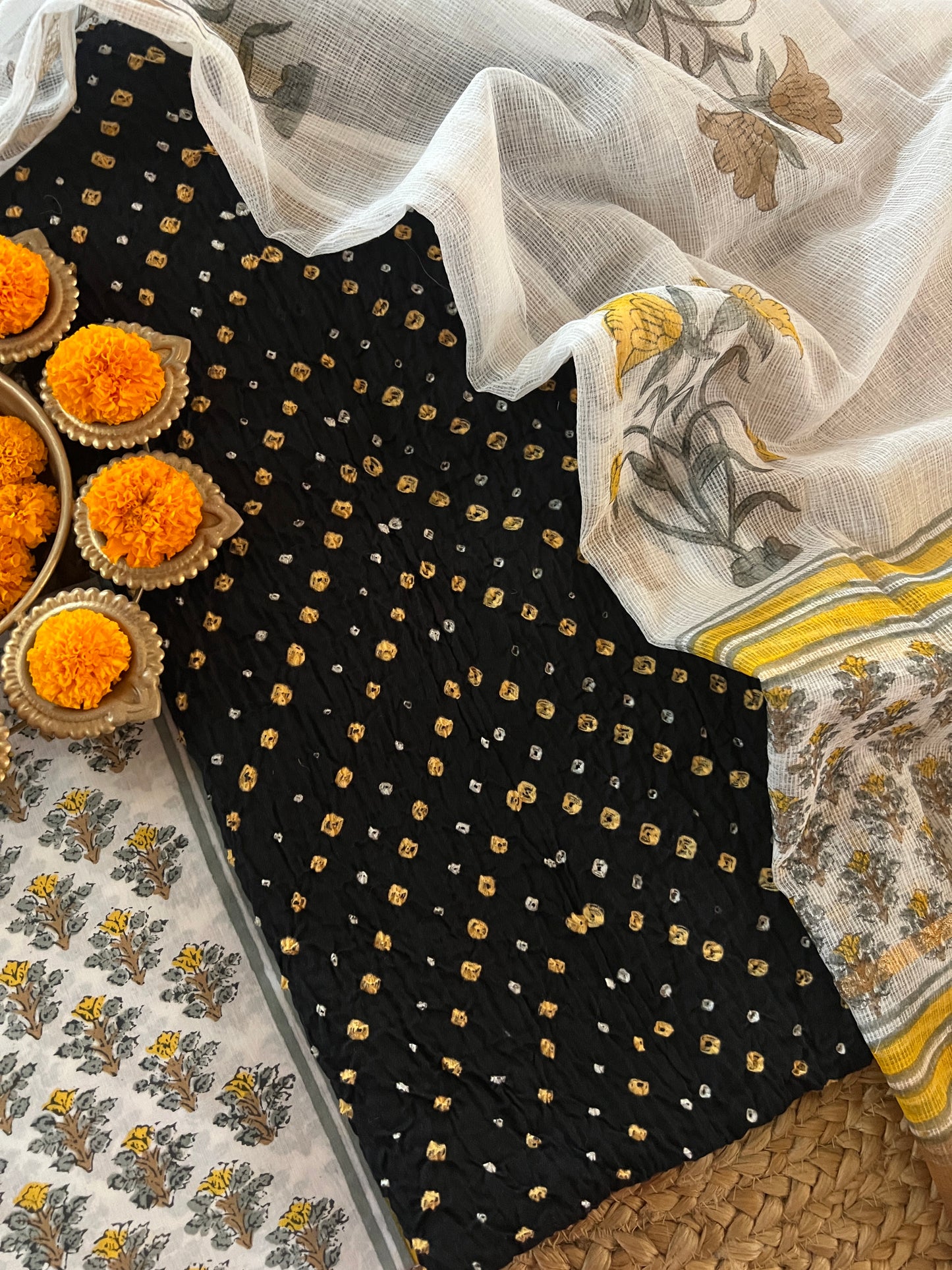 COTTON BANDHANI SUIT (PH8579)