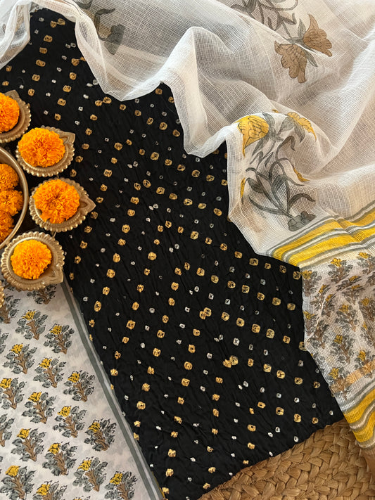 COTTON BANDHANI SUIT (PH8579)