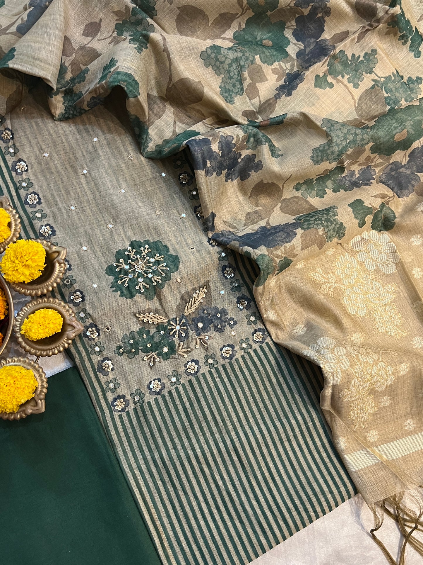 SLUB CHANDERI SUITS (PH8988)