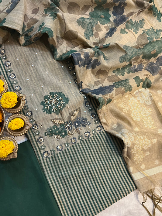 SLUB CHANDERI SUITS (PH8988)