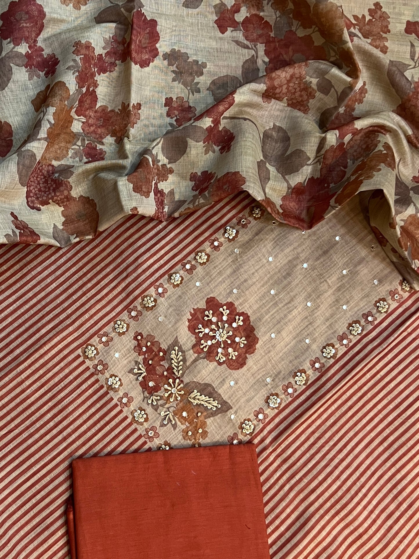 SLUB CHANDERI SUITS (PH8989)