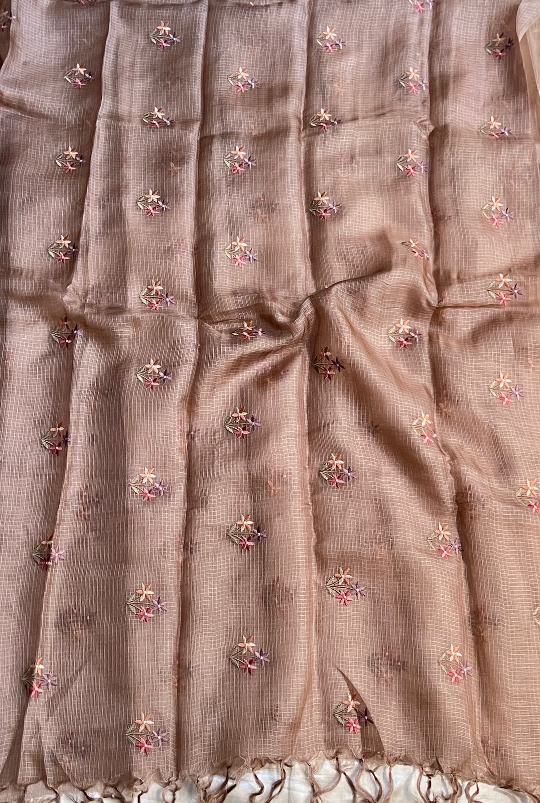 Prakriti Atelier | Pure Kota Tusser Fine Heavy Embroidery Premium Designer Suit Set (PH9004)