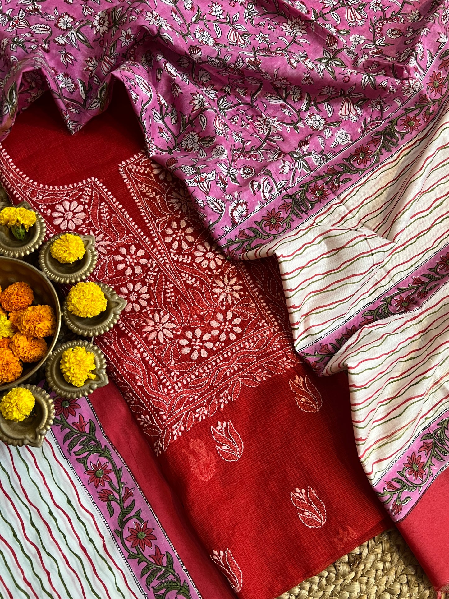 CHIKANKARI SUIT (PH9048)