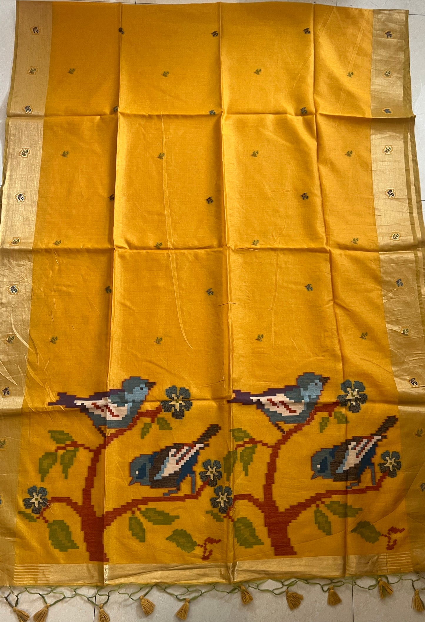 MUNGA SILK JAMDANI SAREE (PH9091)