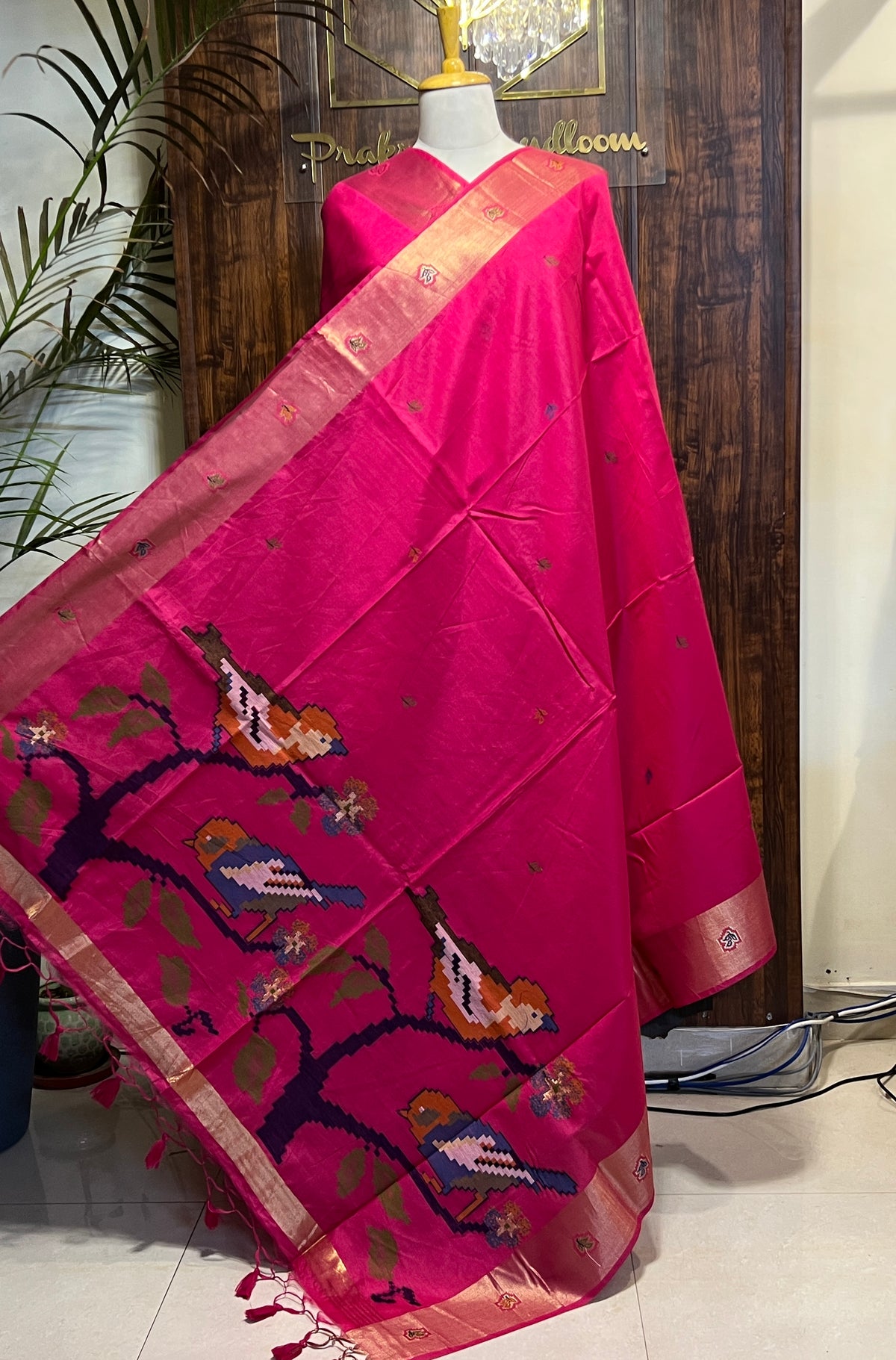 MUNGA SILK JAMDANI SAREE (PH9092)