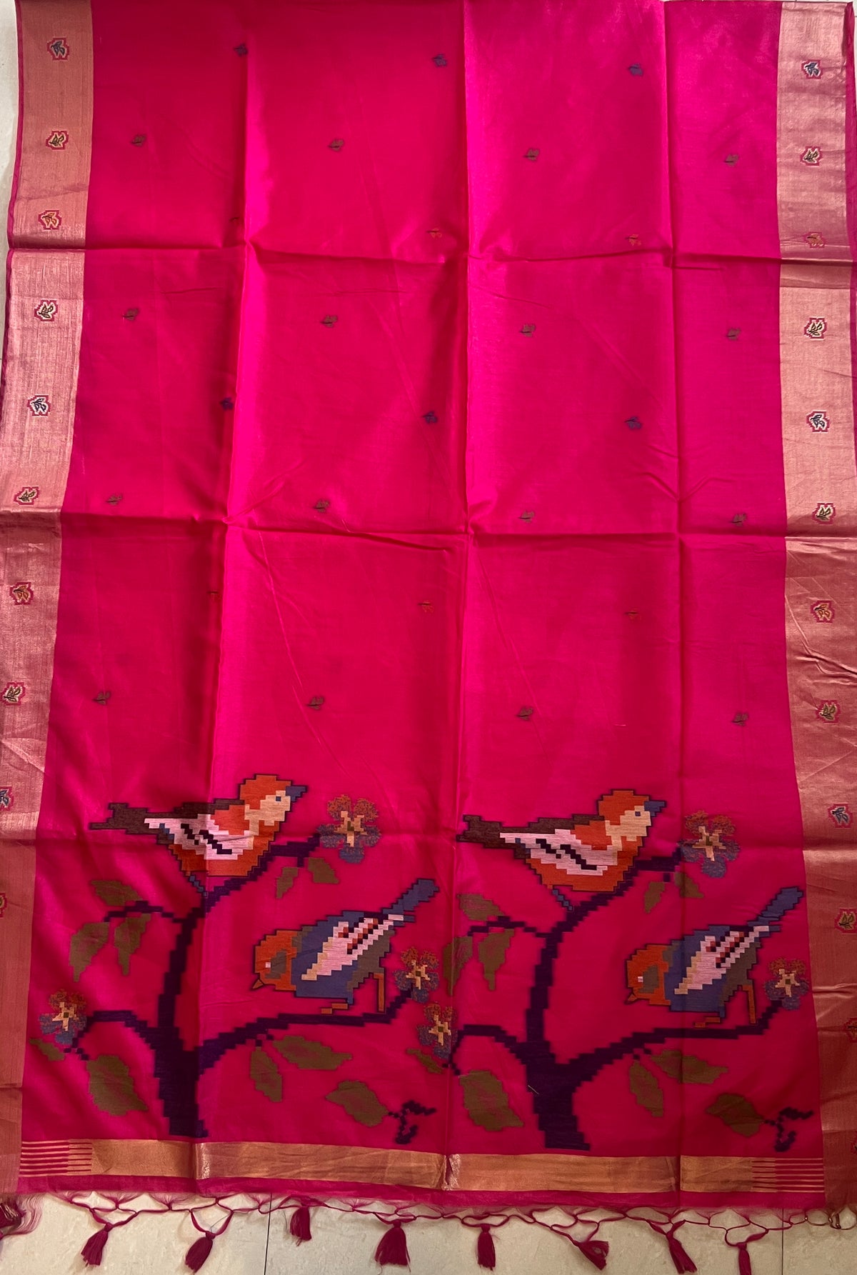 MUNGA SILK JAMDANI SAREE (PH9092)