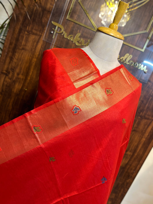 MUNGA SILK JAMDANI SAREE (PH9093)