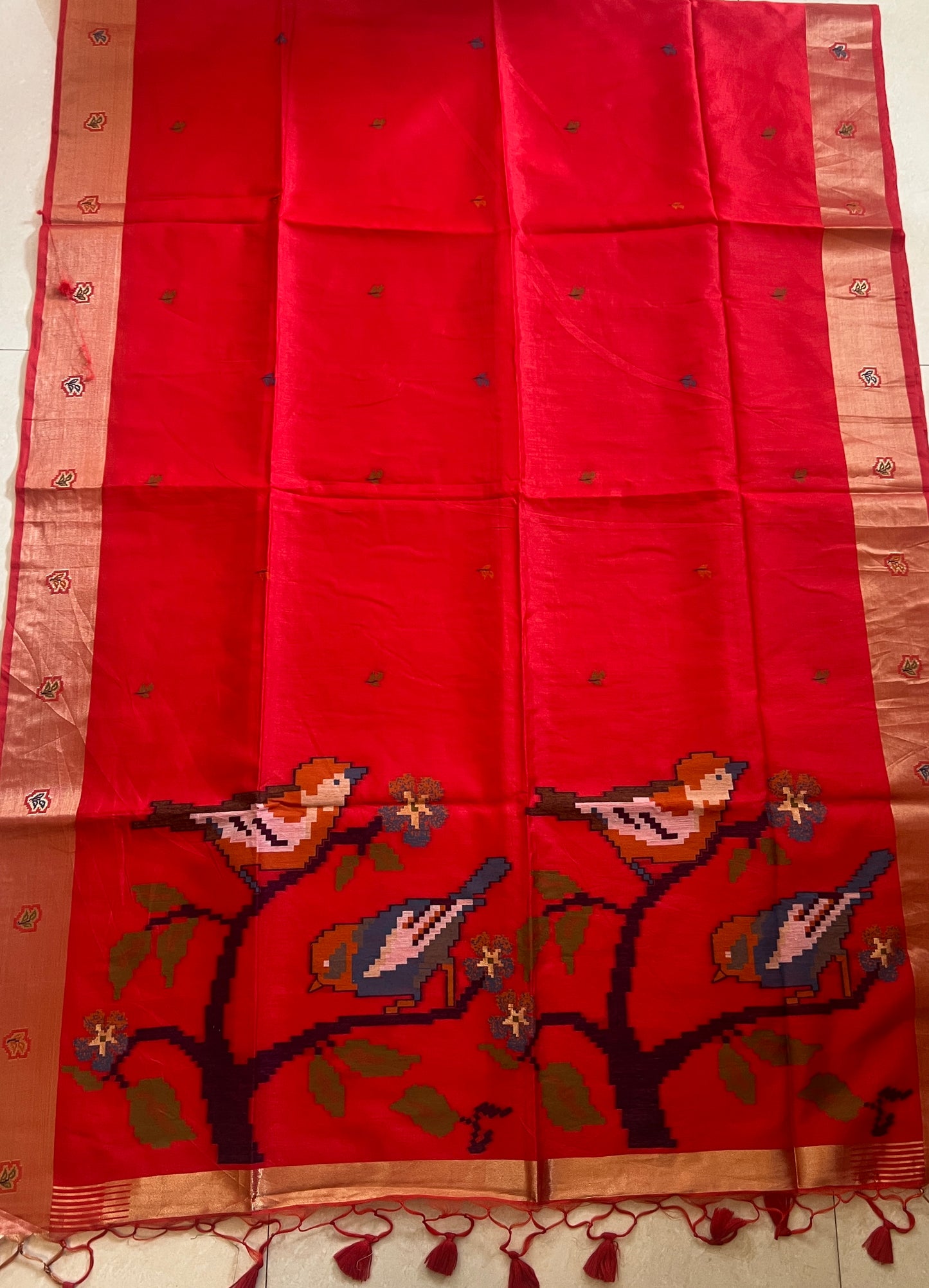 MUNGA SILK JAMDANI SAREE (PH9093)