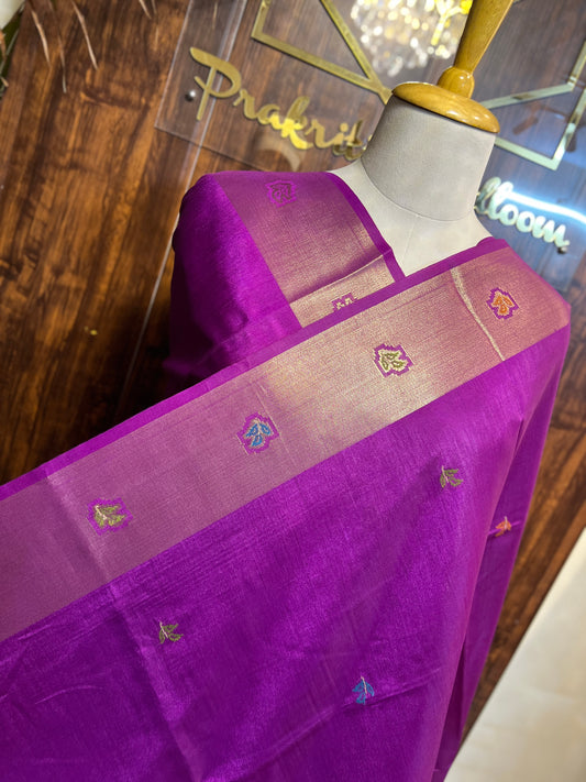 MUNGA SILK JAMDANI SAREE (PH9094)