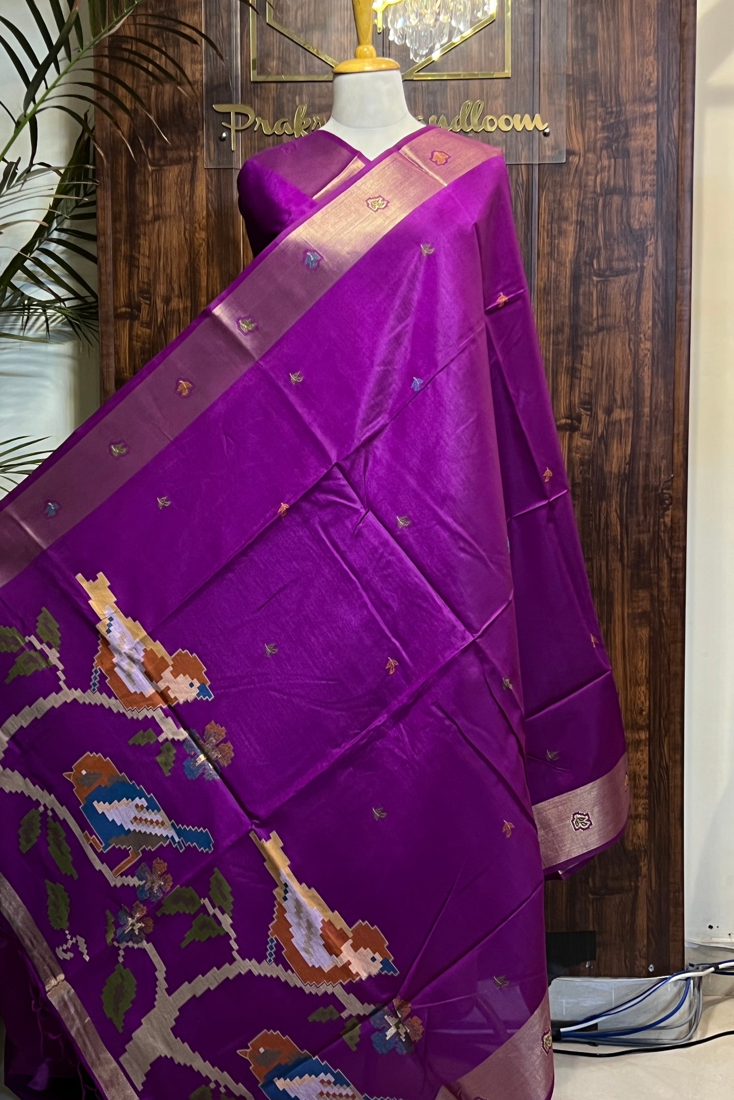 MUNGA SILK JAMDANI SAREE (PH9094)