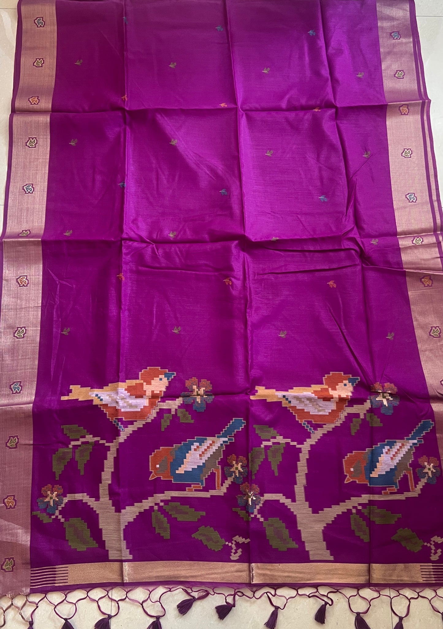 MUNGA SILK JAMDANI SAREE (PH9094)