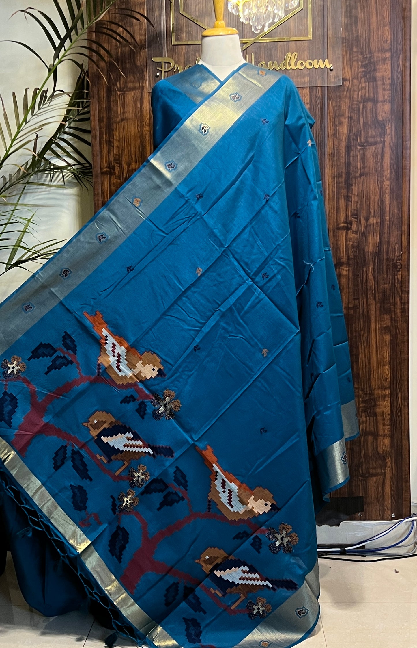 MUNGA SILK JAMDANI SAREE (PH9096)