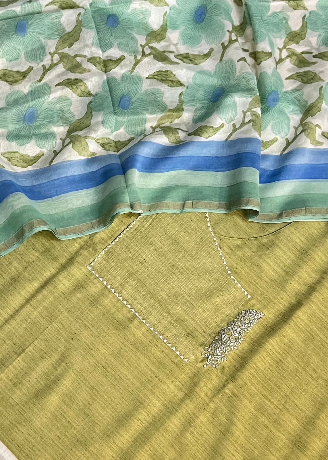 GHICHA CHANDERI SUIT (PH9259)