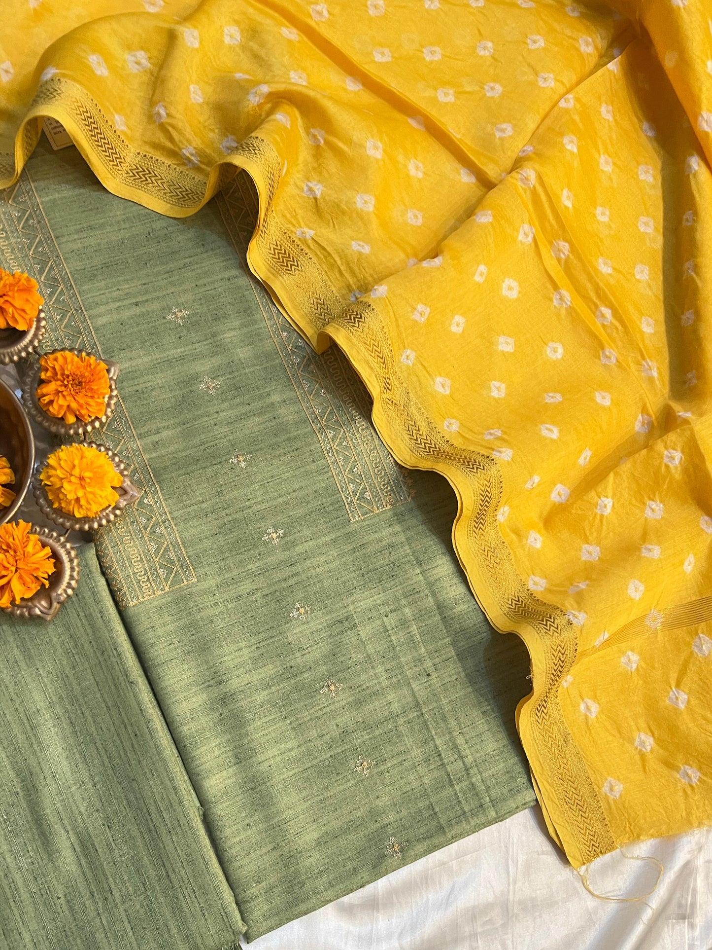 GHICHA CHANDERI SUIT (PH9263)