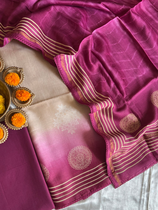 70 GRAM CHANDERI SILK SUIT (PH9336)