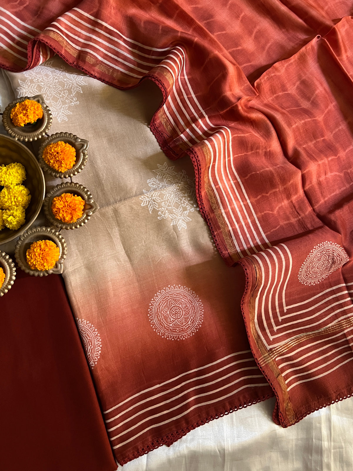 70 GRAM CHANDERI SILK SUIT (PH9338)