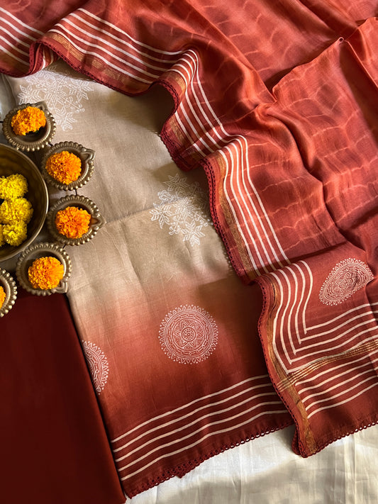 70 GRAM CHANDERI SILK SUIT (PH9338)
