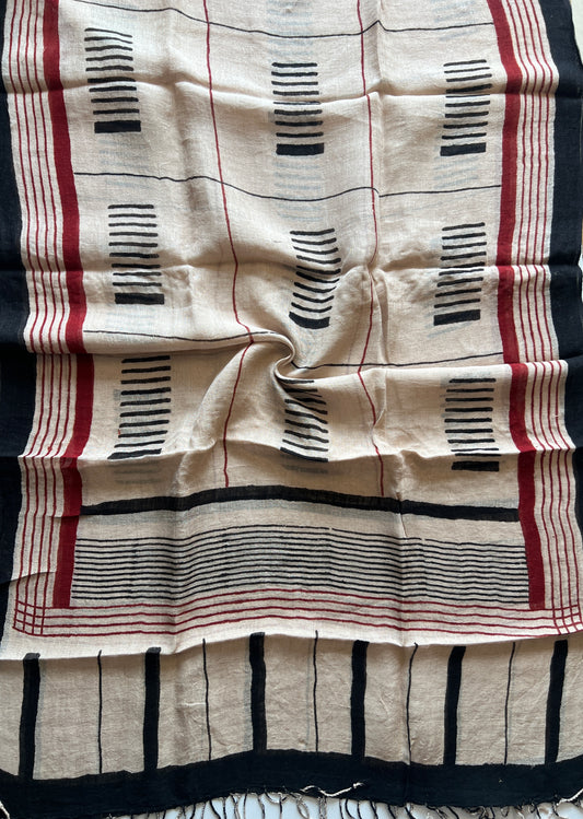 PURE LINEN DUPATTA (PH9348)