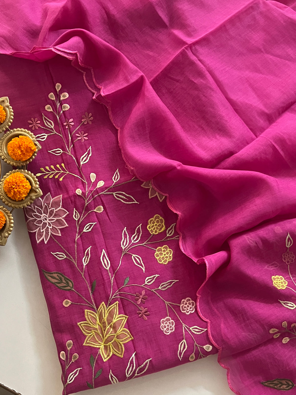 MUL CHANDERI SUIT (PH9432)
