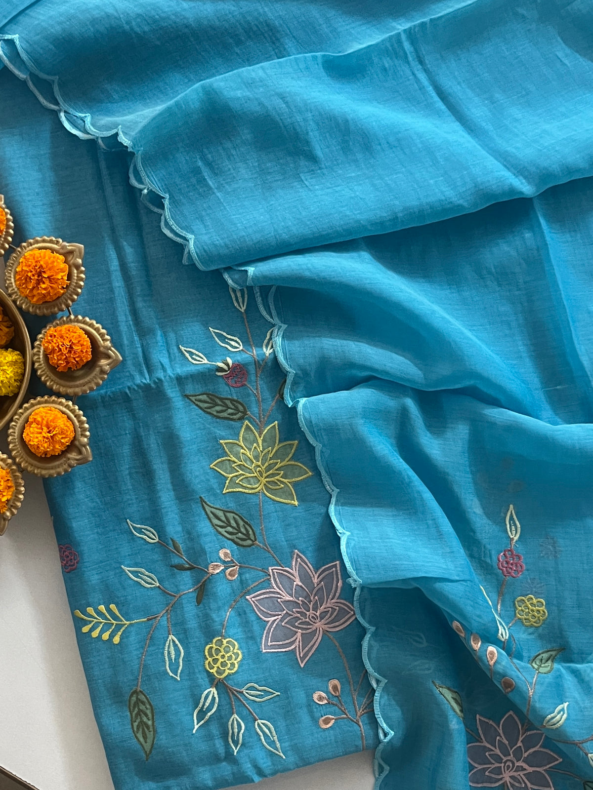 MUL CHANDERI SUIT (PH9434)