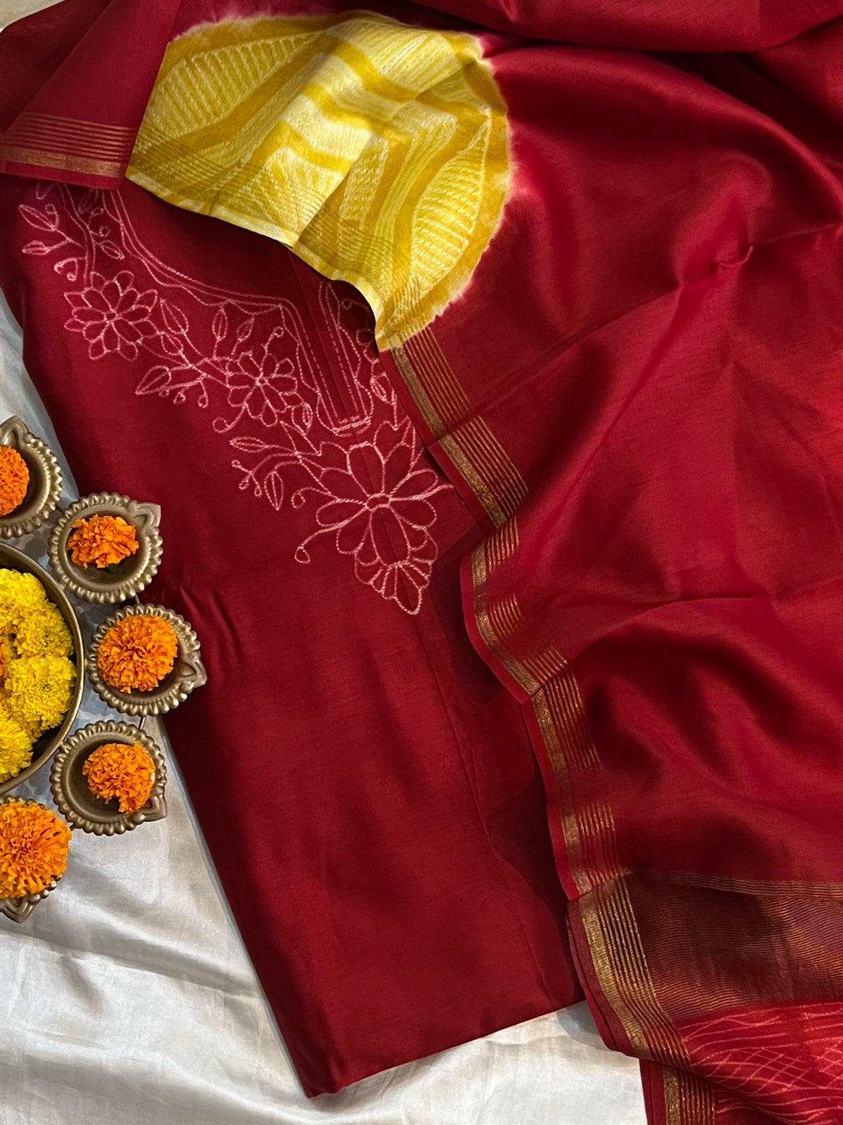 70 GRAM CHANDERI SILK SUIT (PH9442)