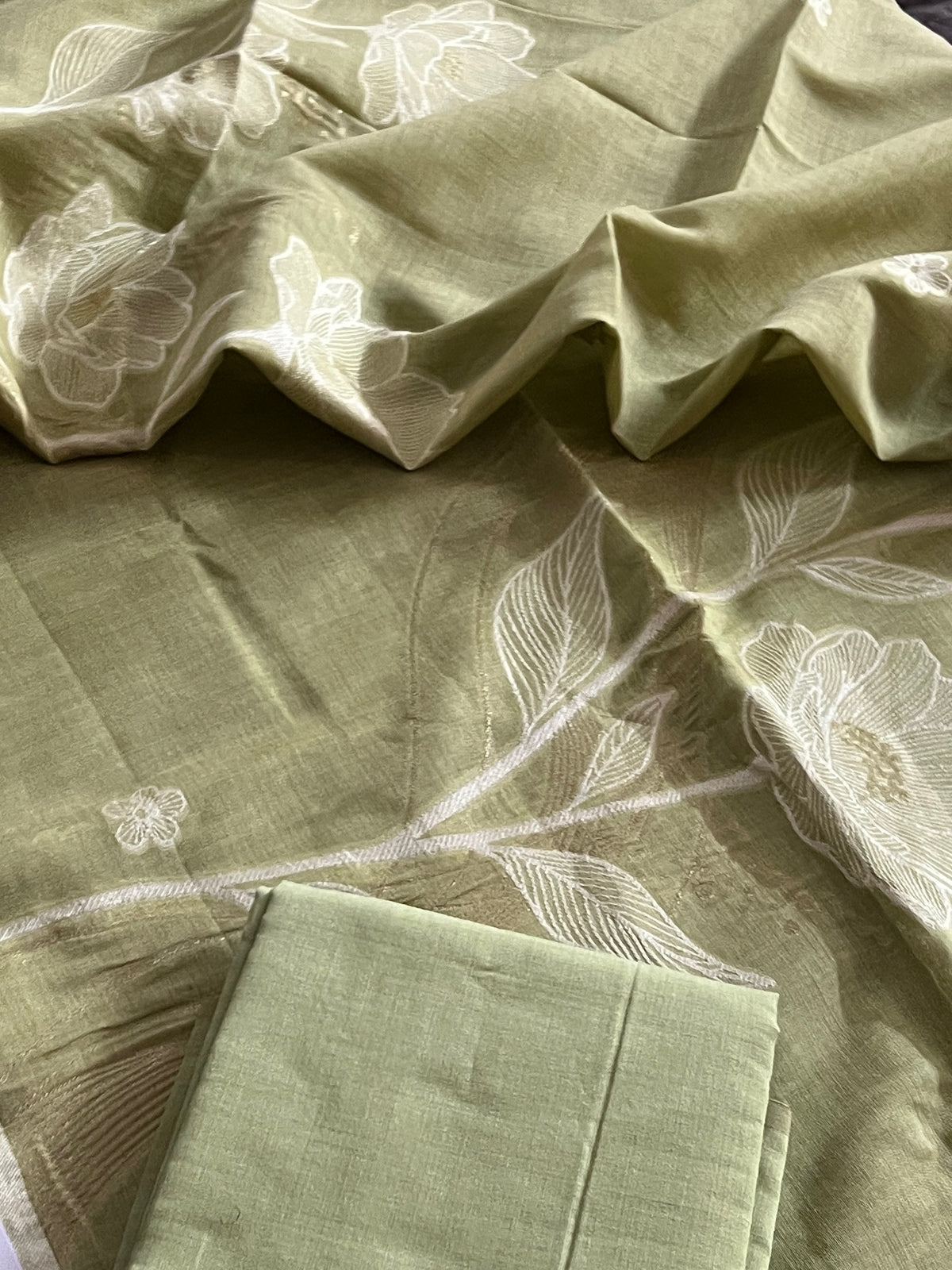 SLUB CHANDERI SUIT (PH9456)
