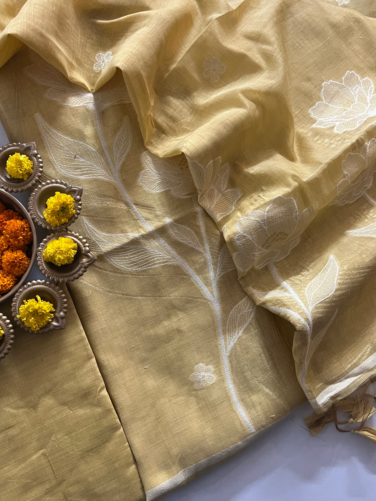 SLUB CHANDERI SUIT (PH9458)