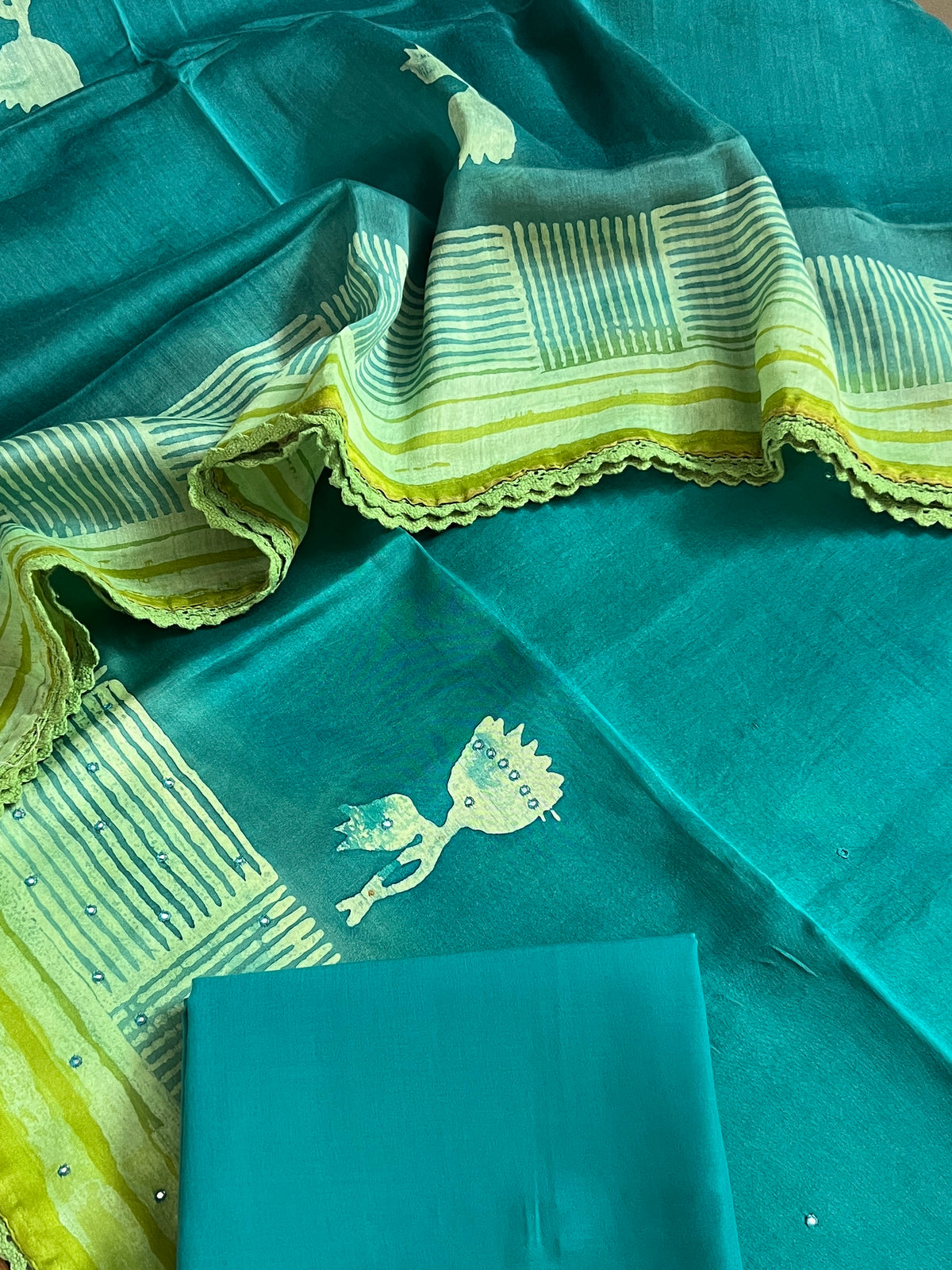 70 GRAM CHANDERI SILK SUIT (PH9487)