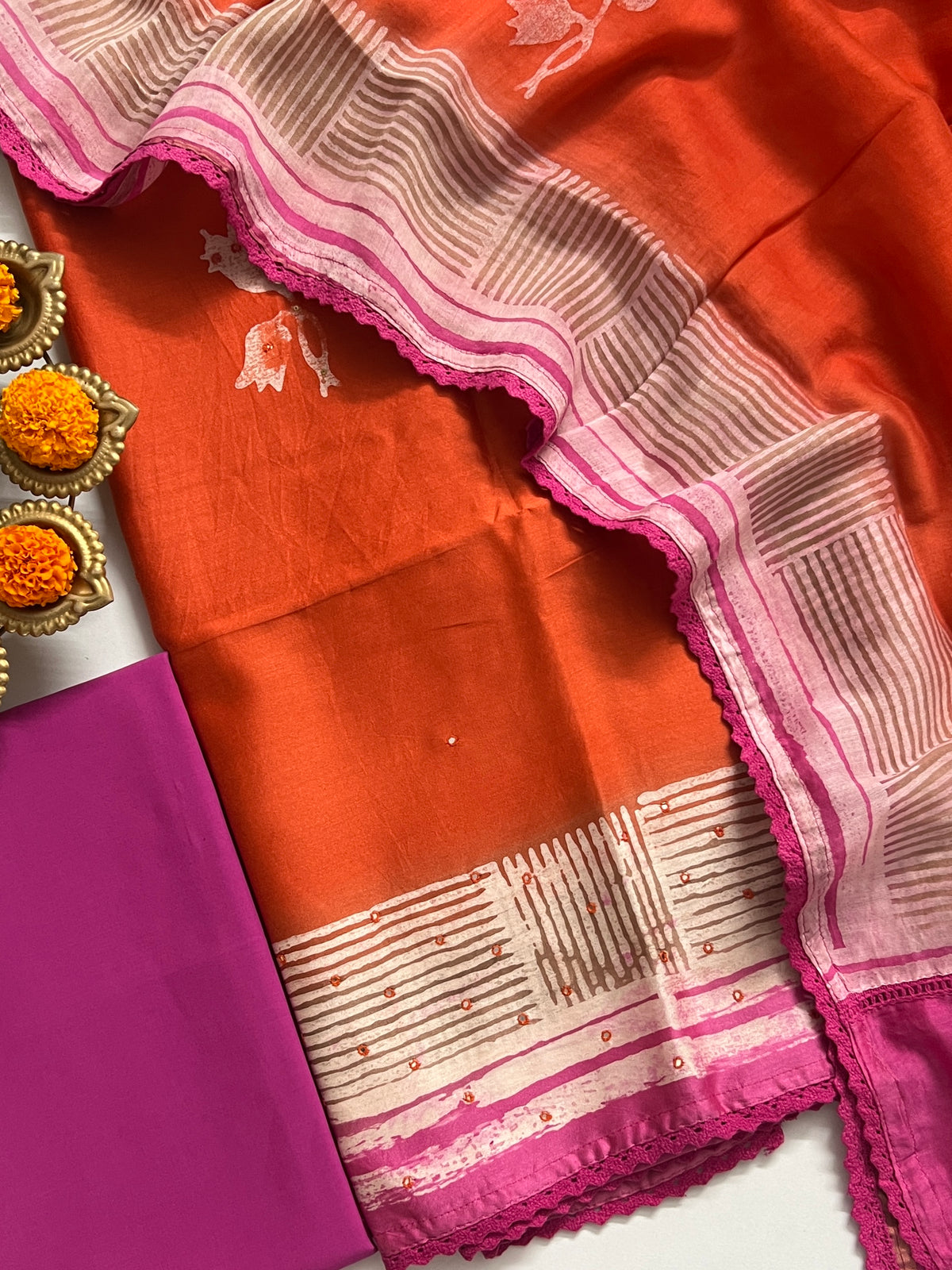 70 GRAM CHANDERI SILK SUIT (PH9489)