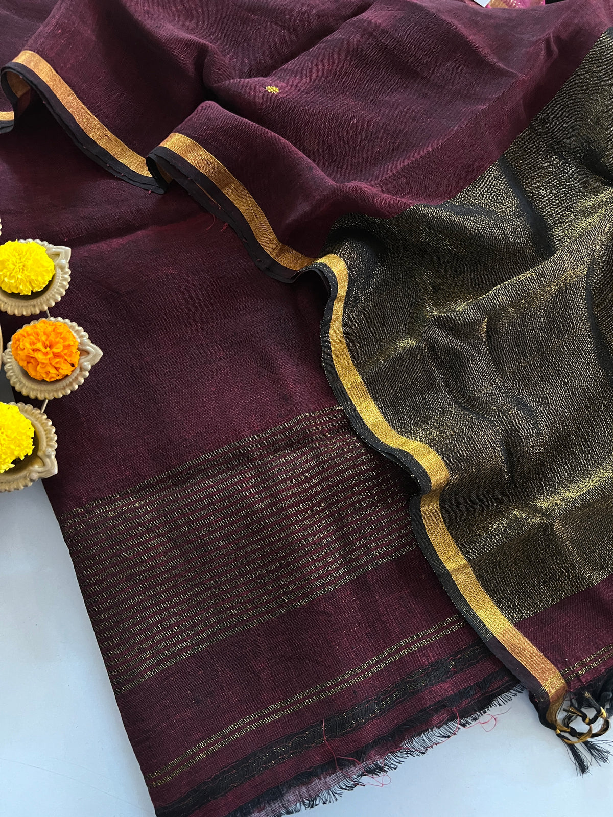 LINEN JAMDANI SUIT (PH9514)